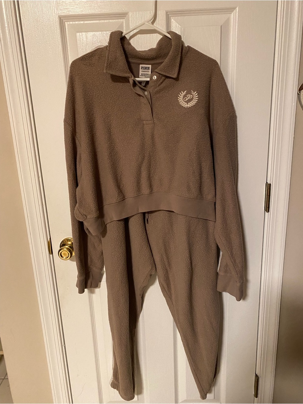 Two piece fleece lounge set by Pink